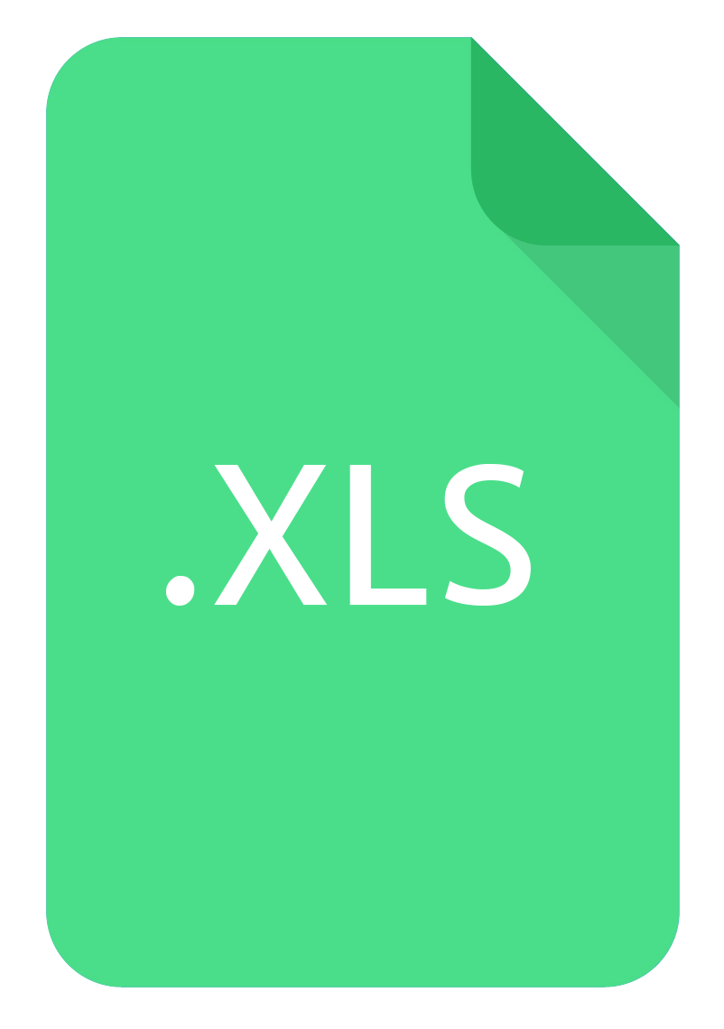 Excel (.xls, xlsx)